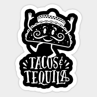 Tacos Tequila Cartoon image Sticker